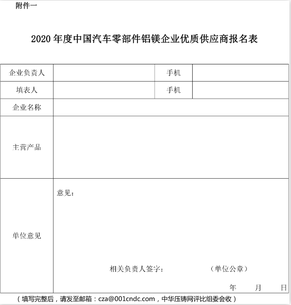 2020年度鋁鎂企業(yè)優(yōu)質(zhì)供應(yīng)商評(píng)比正式啟動(dòng)